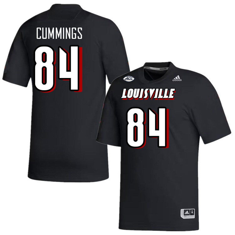Men #84 Izayah Cummings Louisville Cardinals College Football Jerseys Stitched-Black